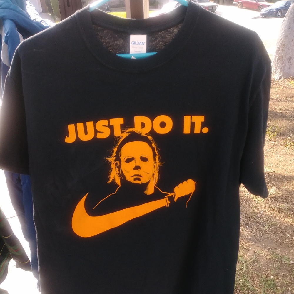 1990S MICHAEL MYERS X JUST DO IT VINTAGE T SHIRT